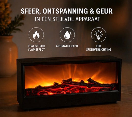 Elektrische Sfeerhaard met Aromatherapie & LED-sfeerverlichting