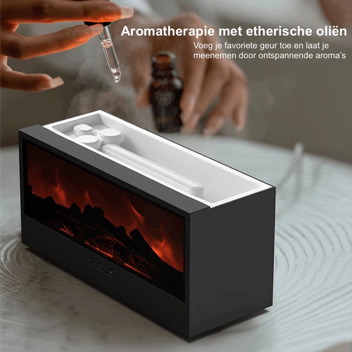 Elektrische Sfeerhaard met Aromatherapie & LED-sfeerverlichting