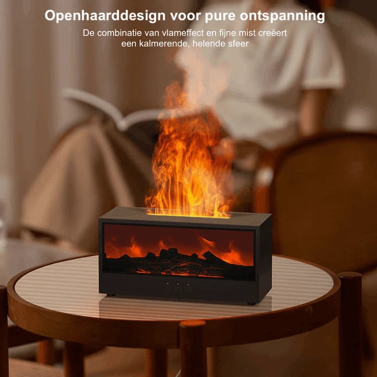 Elektrische Sfeerhaard met Aromatherapie & LED-sfeerverlichting