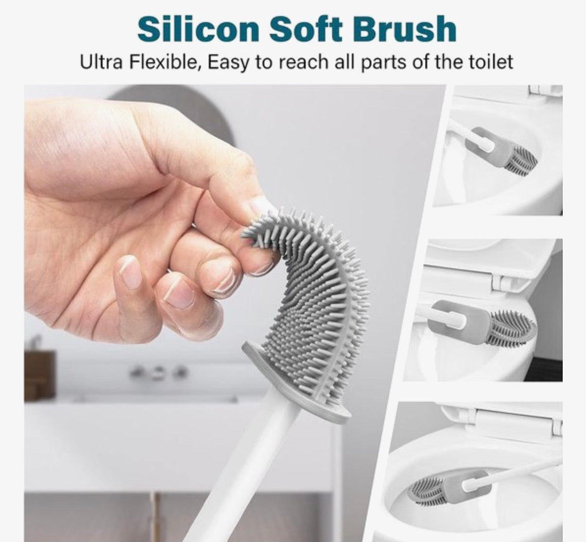 Siliconen WC Borstel met Houderorro